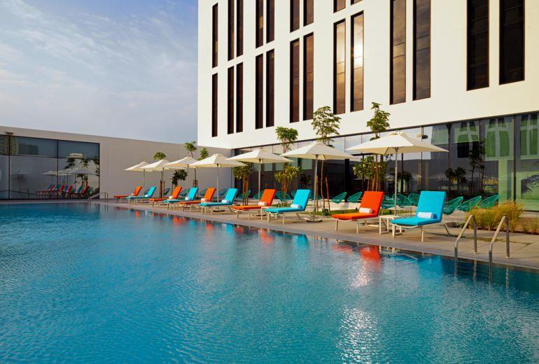 Hotel Aloft Me'aisam, Dubai Exterior foto